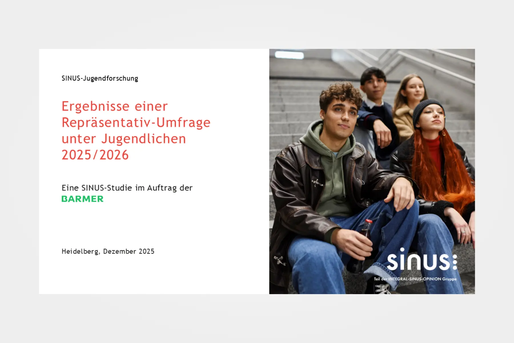 Repräsentativumfrage unter Jugendlichen für BARMER 2025 / 2026